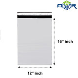 12" x 16" Grey Mailing Bags - Self Adhesive - Pack of 100